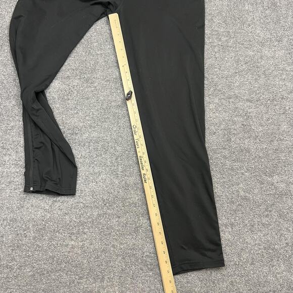 prAna Pants Mens Large Black Athletic Track Elastic Waist Zip Hem Lightweight - Picture 12 of 13